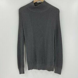 Tahari Gray Pullover Sweater Knit Long Sleeves